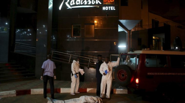 המלון שהותקף במאלי (צילום: רויטרס)