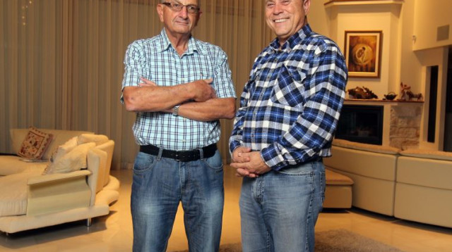 צבי מרום ושאול חורב (צילום: אריאל בשור)