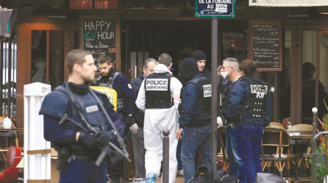 משטרה בפריז אחרי מתקפת הטרור (צילום: רויטרס)