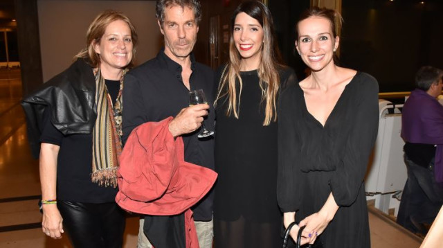 רונה דנקנר, לי גרבנאו, אוהד נהרין ואורלי דנקנר, הלאונג' (צילום: אביב חופי)