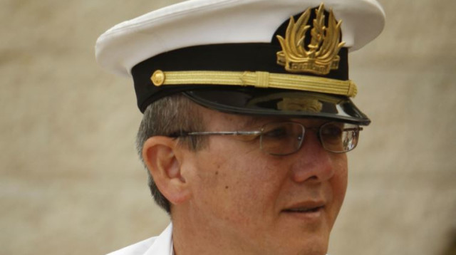 האלוף אליעזר מרום בזמן שהיה מפקד חיל הים  (צילום: מרים אלסטר, פלאש 90)