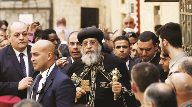 הפטריארך תיאודורוס השני בירושלים (צילום: רויטרס)