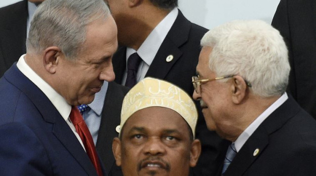 בנימין נתניהו ואבו מאזן (צילום: AFP)