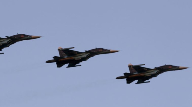 מטוסי סוחוי 34 רוסיים (צילום: רויטרס)