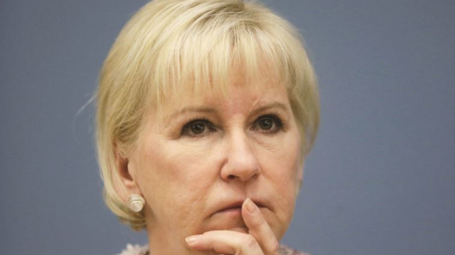 מרגוט וולסטרום, שרת החוץ של שוודיה (צילום: רויטרס)