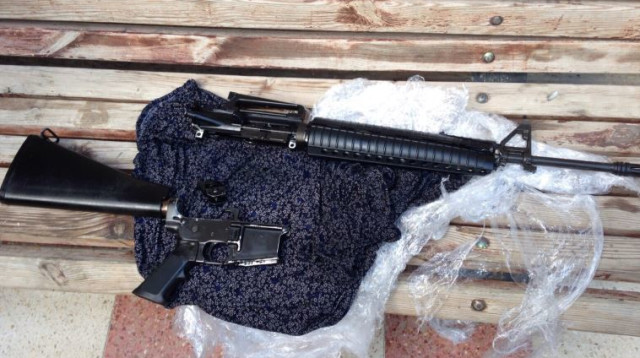 רובה M16 (צילום: חטיבת דובר המשטרה)