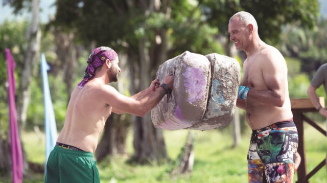 שמעון אמסלם בהישרדות (צילום: מיכה לובנטון)