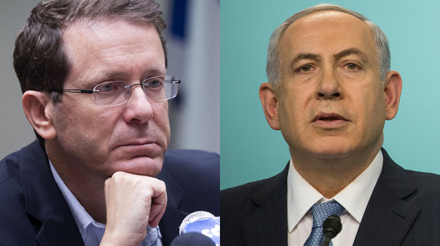 ב'וזי הרצוג, ביבי נתניהו (צילום: פלאש 90)