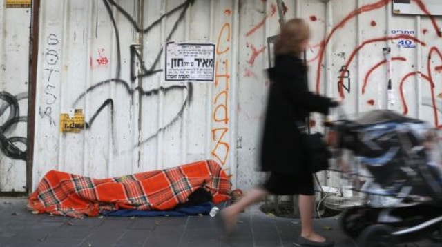 חסרי בית, ארכיון (צילום: נתי שוחט, פלאש 90)