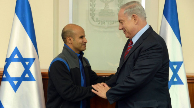 בנימין נתניהו נפגש עם עודה טראבין (צילום: חיים צח, לע"מ)