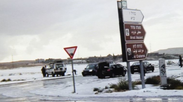 שטפונות בדרום  (צילום: עמנואל דאסה)