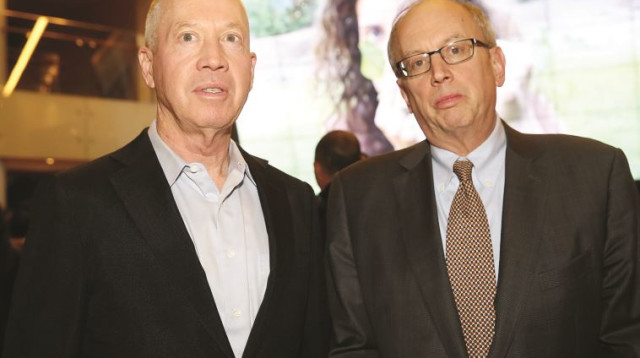 יוסי ביינארט ויואב גלנט, הלאונג' (צילום: קובי קנטור)