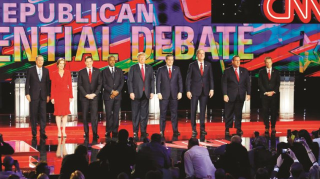 העימות הרפובליקני לקראת הבחירות לנשיאות ארה"ב (צילום: רויטרס)