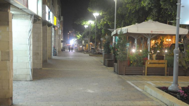 רעננה לאחר הפיגוע (צילום: אבשלום ששוני)