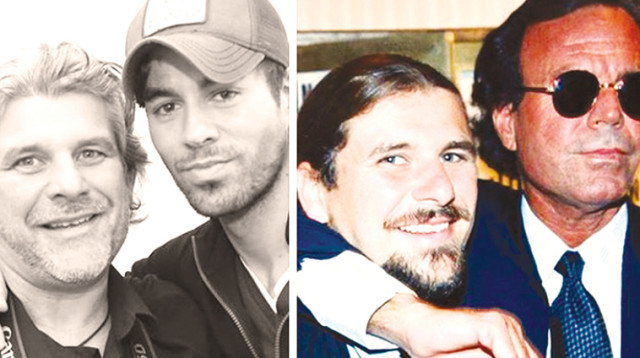 1995, חוליו איגלסיאס וסיון פרג׳. 2015, אנריקה וסיון פרג׳, הלאונג' (צילום: סיוון פרג')