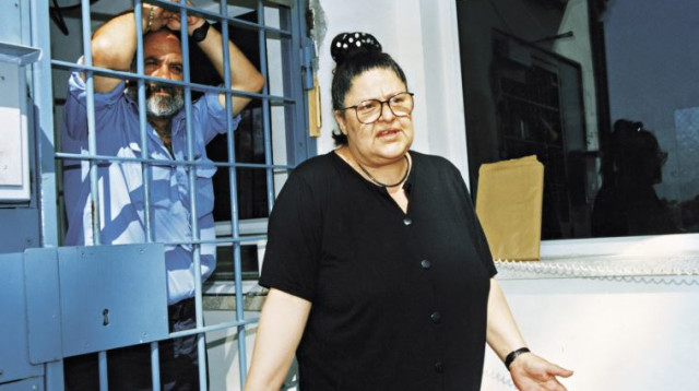 אביבה גרנות בכלא (צילום: ברק פכטר)