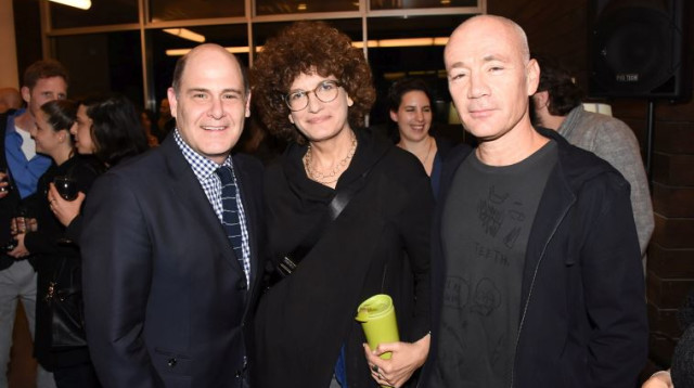 אבי ותמי ניר  מתיו ווינר, הלאונג' (צילום: אביב חופי)