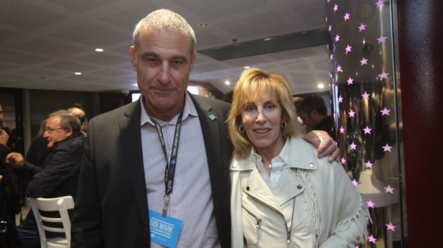 ננסי שפילברג, גידי מרק (צילום: ארז עוזיר)