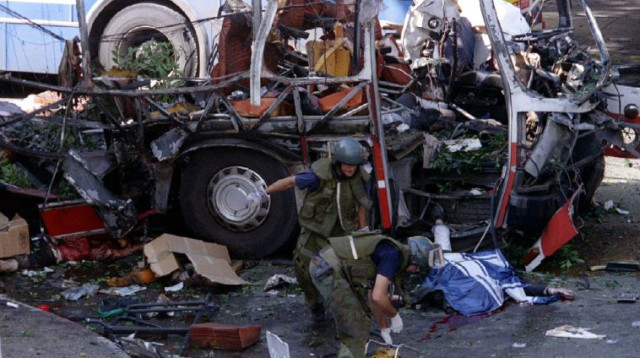 הפיגוע בקו 5 בתל אביב ב-19 באוקטובר 1994 (צילום: רויטרס)