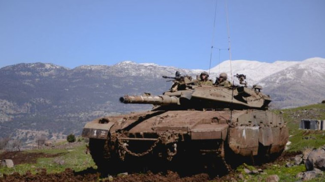 אימון חיל השריון ברמת הגולן, ארכיון (צילום: דובר צה"ל)