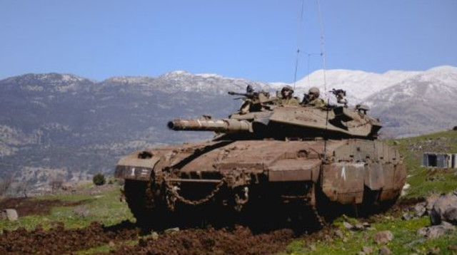 אימון חיל השריון ברמת הגולן, ארכיון (צילום: דובר צה"ל)