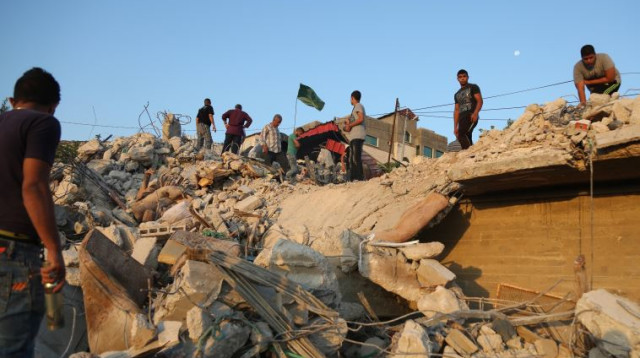 הריסת בתי מחבלים (צילום: רויטרס)