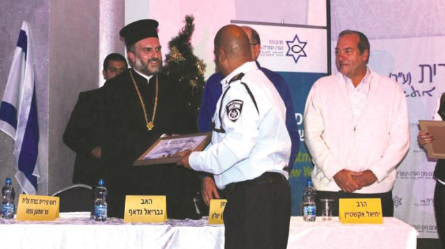  האב נדאף והרב אקשטיין (צילום: יח"צ)