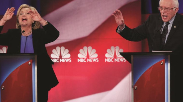 הילארי קלינטון וברני סאנדרס (צילום: רויטרס)