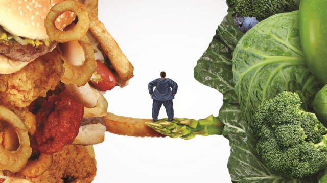 הקושי במעבר בין אכילת ג'אנק לאוכל בריא (צילום: אינגאימג)