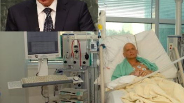 ולדימיר פוטין ואלכסנדר ליטוויננקו (צילום: רויטרס)