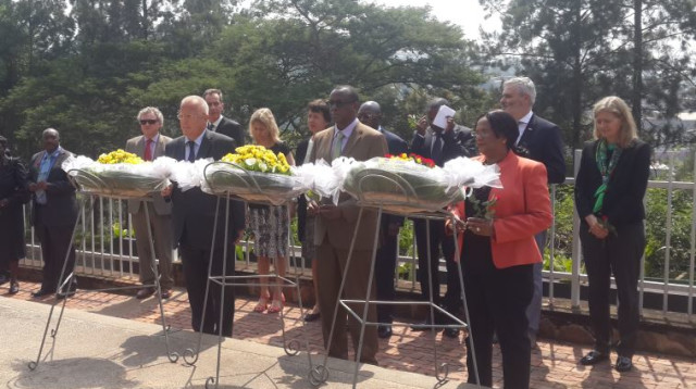 טקס ליום השואה הבינלאומי ברואנדה (צילום: דנה סומברג)