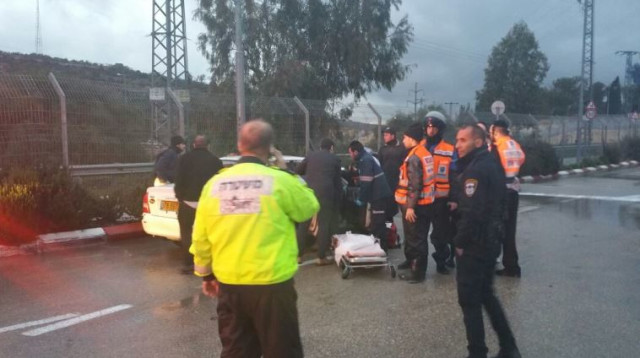 זירת הפיגוע בבית חורון (צילום: א.צמח, קבוצת מדברים תקשורת)