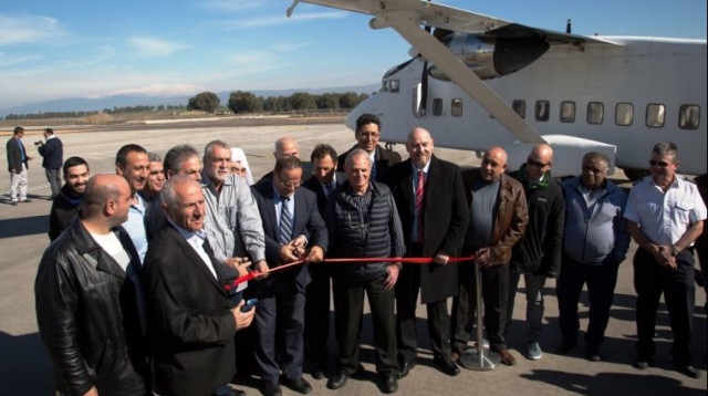 השקת קו טיסה ראש פינה אילת (צילום: סער בלכר)