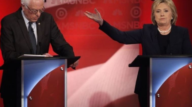 הילרי קלינטון וברני סנדרס  (צילום: רויטרס)