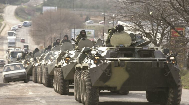 סיפוח חצי האי קרים, מרץ 2014 (צילום: רויטרס)