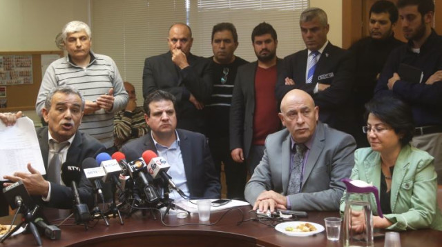 ח"כים מהרשימה המשותפת (צילום: מרק ישראל סלם)