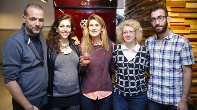 אסף מוזס, ססיל בליליוס, אסתר ברק לנדס, עליזה דיינים ויואל חשין. (צילום: אלירן אביטל)