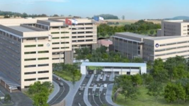 הדמיה של קריית התקשוב בדרום  (צילום: משרד הביטחון)