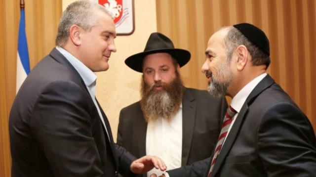 ח"כ מרגי וראש ממשלת רפובליקת קרים (צילום: לשכת העתונות של הרפובליקה של קרים)