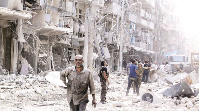 חאלב, בחודש שעבר (צילום: רויטרס)