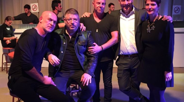 הילה רהב, גבי רוטר, אודי פרידן, רני רהב ומוטי רייף  (צילום: שוקה כהן)