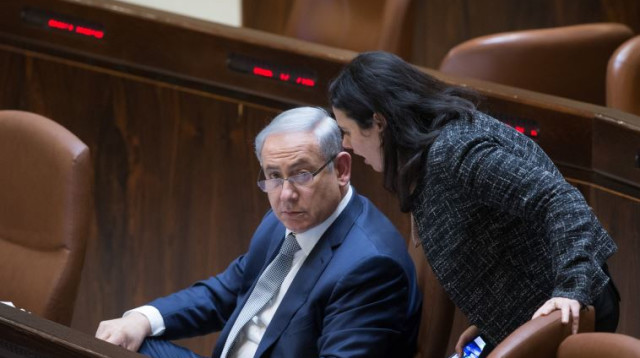 איילת שקד ובנימין נתניהו (צילום: יונתן זינדל, פלאש 90)