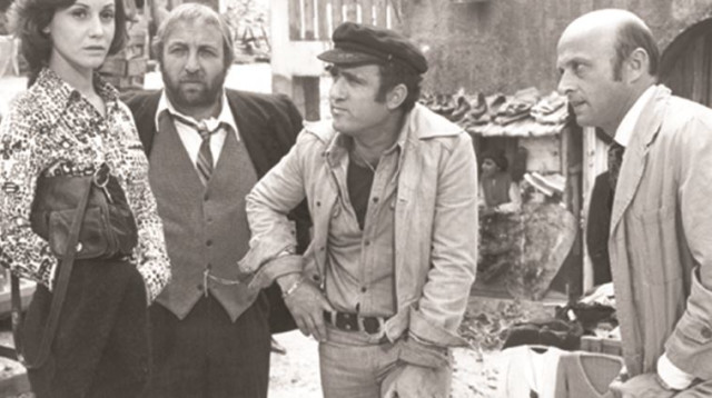 יוסי גרבר ויהורם גאון ב"קזבלן" (צילום: מתוך הסרט)