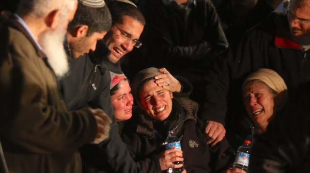 מסע הלוויה של אליאב גלמן (צילום: מרק ישראל סלם)