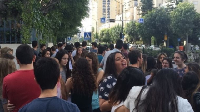 מחאת התלמידים (צילום: באדיבות התלמידים)