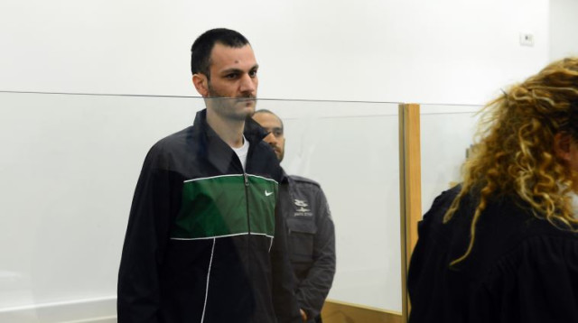 עמאר אבו דקה, רוצחו של יצחק אלגבי (צילום: אודי ציטיאט)