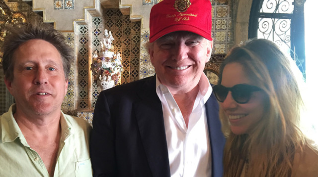 טליה פרבזנר, דונלד טראמפ  ופול אסנהיים, הלאונג' (צילום: יח"צ)