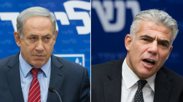 יאיר לפיד ובנימין נתניהו (צילום: פלאש 90)