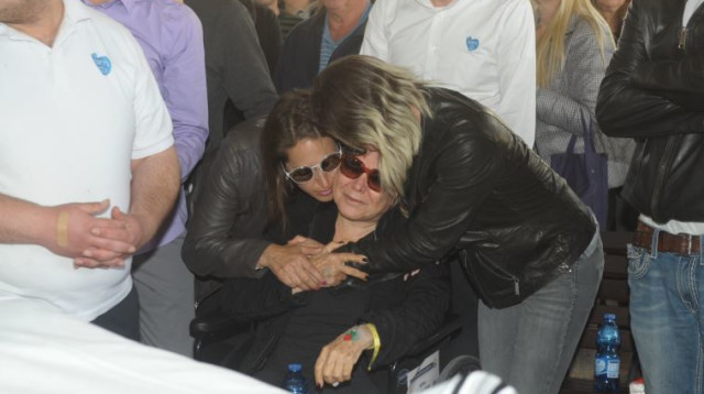 הלווייתו של אברהם גולדמן (צילום: אבשלום ששוני)