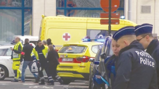 הפיגוע במטרו בבריסל (צילום: רויטרס)